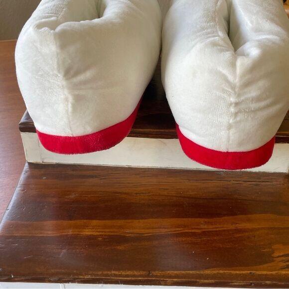 Hello Kitty Plush Slippers White Red Size L-XL - Picture 8 of 11